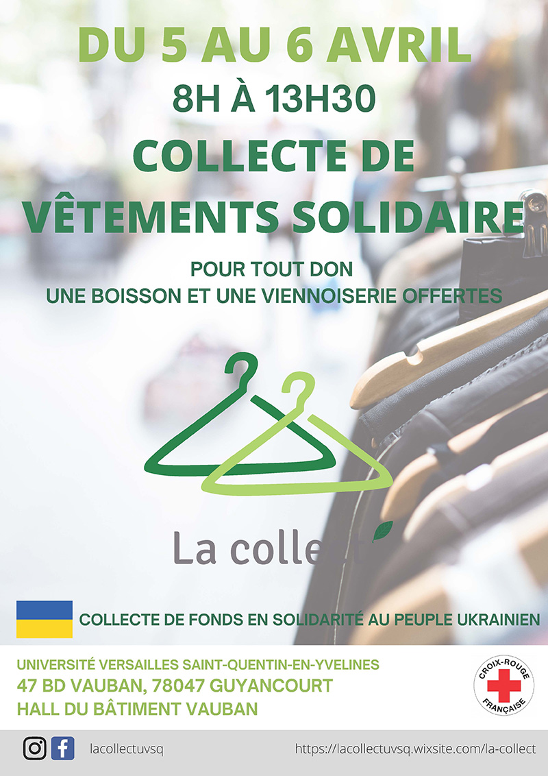 La collect’ Collecte de vêtements en collaboration avec la Croix Rouge ISMIAE