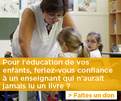 Pour l'éducation de vos enfants, feriez-vous confiance à un enseignant qui n'aurait jamais lu un livre ?